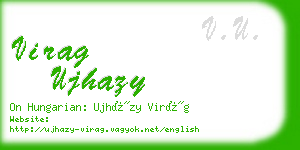 virag ujhazy business card